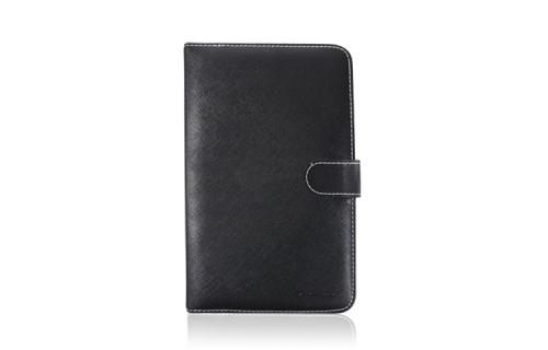 Funda ACTECK FP-900 - 8 pulgadas, Libro, Negro, Cuero, Universal