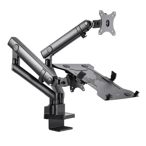 Soporte 2 en 1 ENFORCE MOTION SM636 ACTECK ELITE SERIES Soporte para Monitor y Laptop 2 en 1 para  Escritorio -