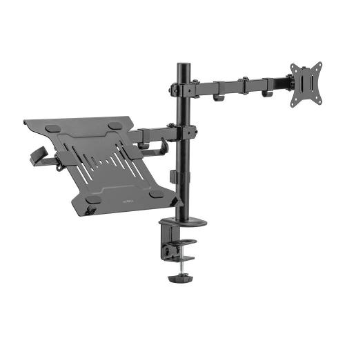 Soporte 2 en 1 ENFORCE ZONE SM480 ACTECK  ADVANCED SERIES Soporte para Monitor y Laptop 2 en 1 para  Escritorio -