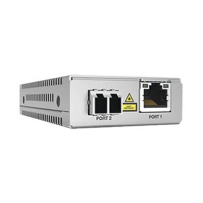 Convertidor de medios ALLIED TELESIS Gigabit Ethernet a fibra óptica - conector LC, multimodo (MMF), distancia de 220 hasta 500 m. AT-MMC2000/LC/960.