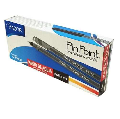 Pluma PINPOINT AZOR 6810NE - negro 0.7 c/12