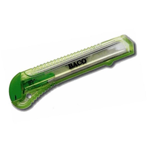 Cutter BACO CUT-202 00880. Largo de 13 cm. Bolsa con 25 piezas -