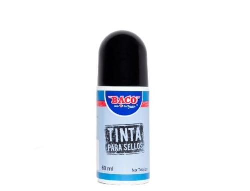 Tinta para Cojines para Sellos Color Negro 17529. 60 ML BACO -