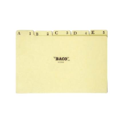 Guía para Archivo BACO modelo oficio 250 X 300 mm 25 Piezas -