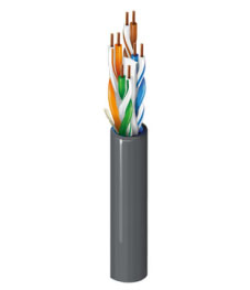 Bobina de Cable UTP CAT6+ BELDEN 2412 010A1000 - 305 m, Negro, Interior, CAT6+, 100  Cobre