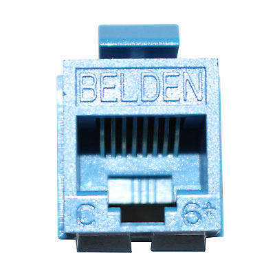Conector Jack  BELDEN  AX104193 - RJ-45, Azul, De plástico, Cat 6