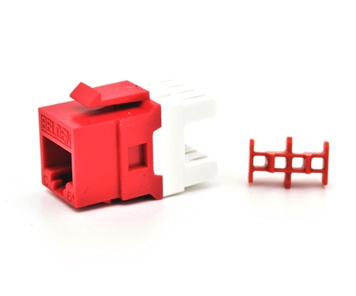 Conector Jack BELDEN AX104190 - RJ-45, Hembra, Rojo, Cat6