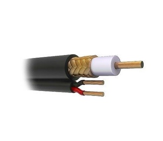 Bobina Coaxial Siames RG-59 - BOBINA 305 Metros, negro