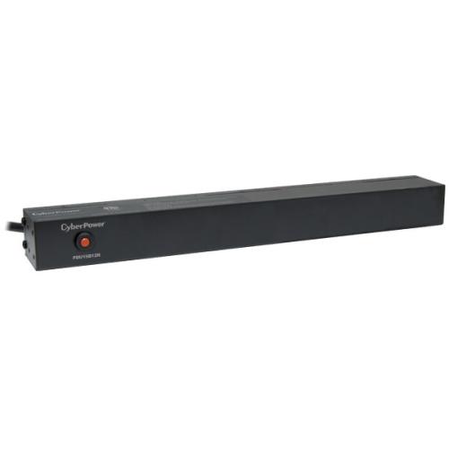 PDU CYBERPOWER PDU15B12R - Voltaje 100 - 120 Protección contra sobrecargas, Soportes de montaje ajustables