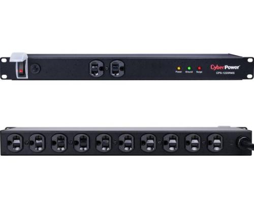 PDU CYBERPOWER CPS1220RMS Voltaje 120V Protección contra sobretensiones - Filtro de ruido EMI/RFI, Indicadores LED
