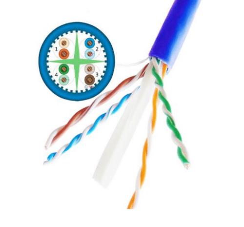 Bobina de cable UTP Saxxon Cat6A 100  cobre OUTPCAT6AAZO NB -