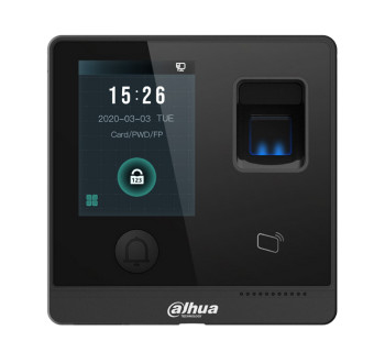 DAHUA ASI1212F-D - Control de Acceso Touch/ 3 - 000 Huellas/ 30, 000 Tarjetas ID/ 30, 000 Passwords/ 150, 000 Registros/ Apertura Remota desde APP