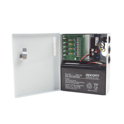 EPCOM FUENTE 4 Canales 12V 4A 48W con sistema de Respaldo -