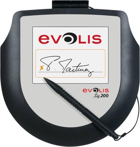 Digitalizador de Firma EVOLIS SIG200 ( ST-CE1075-2-UEVL ) Pantalla 5 (12 - 5 cm), TFT a todo color, Visualización de firma en tiempo real,