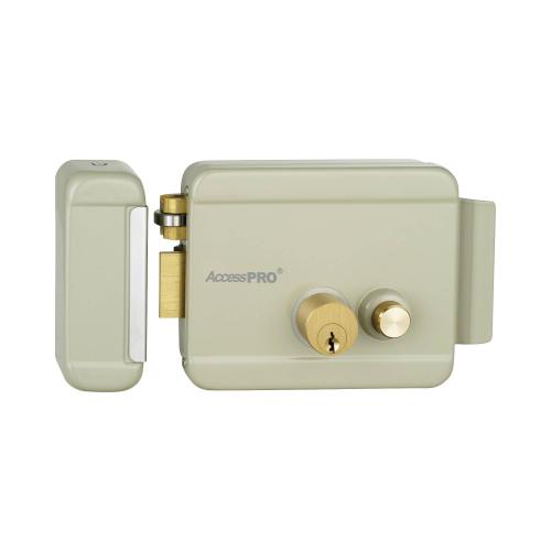 Cerradura Eléctrica con Botón de Salida ACCESSRIMBL / Incluye Llave / Exterior / Izquierda -