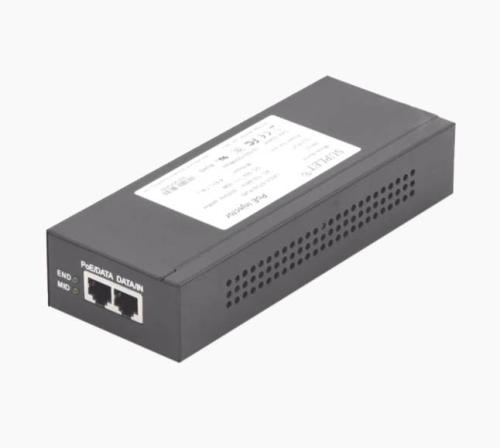 Inyector Super Hi-PoE / 56 Vcc / 30 Watts / Para Domos HIKVISION PTZ / IP (-AE / DE) / Soporta 802.3 af /at -