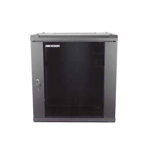 Gabinete para Montaje en Pared - Piso / Puerta de Cristal Templado / Cuerpo Fijo / 12 Unidades de Rack -