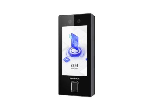 Terminal Facial Min Moe con LECTOR DE HUELLAS y Tarjetas MIFARE/3000 Rostros/3000 Huellas/Hik-Connect Teams/Exterior IP65/PoE/WiFi/HIK-IA/SIP Estandar -