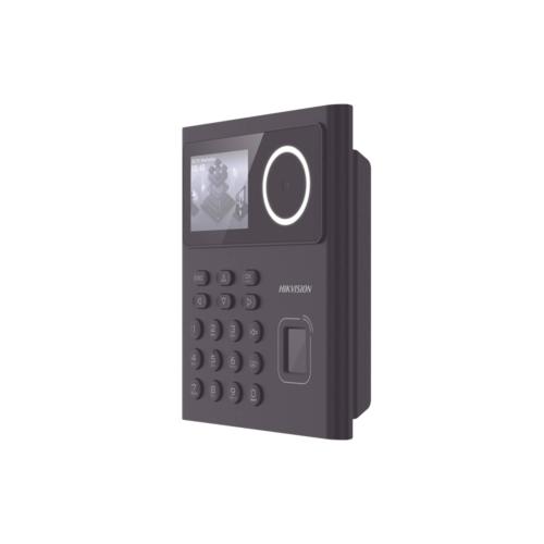 DS-K1T320MFWX-B/S Terminal Min Moe WiFi con Batería de Respaldo / Administrable por Smartphone o Nube / Acceso y Asistencia / Huella - Facial y Tarjetas MIF