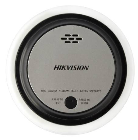 (HikFire) Detector de Humo Fotoeléctrico / Tecnología Dual de Luz / Alerta de ≥85 dB@3 m / Batería de Litio / Instalación en Techo -