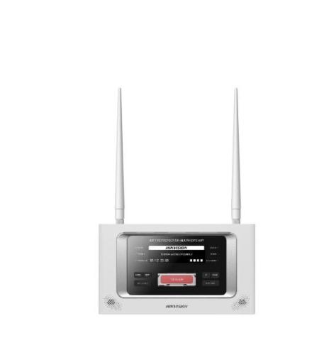 (HikFire) Panel Inalámbrico de Detección de Incendio (Gateway LoRa) / Pantalla LCD Táctil / Comunicación hasta 2 km / Gestión de 128 Dispositivos -