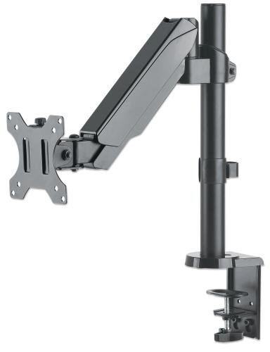 Soporte universal para monitor MANHATTAN con pistón a gas - Soporta un monitor de 17 pulgadas a 32 pulgadas