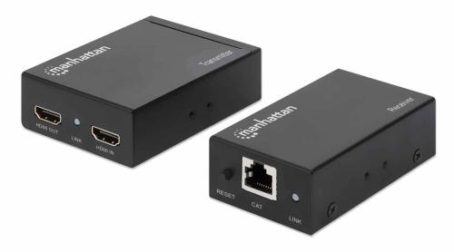 Kit extensor de HDMI sobre Ethernet MANHATTAN 207584 - Negro