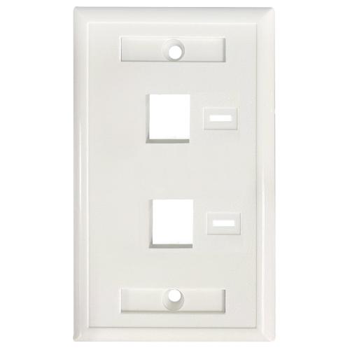 Face Plate 772396 INTELLINET - Blanco 2 Perf. Etiqueta