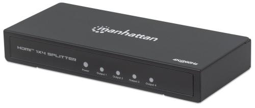 207805 Video Splitter HDMI 4K de 4 puertos - Replica una señal de audio/video digital de ultra alta definición (UHD), para hasta cuatro pantallas.