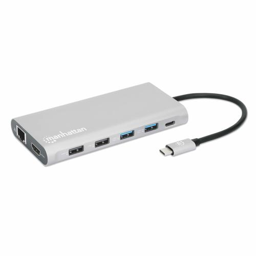 130660 Docking Station USB-C para Triple Monitor. Soporta hasta 100w. -