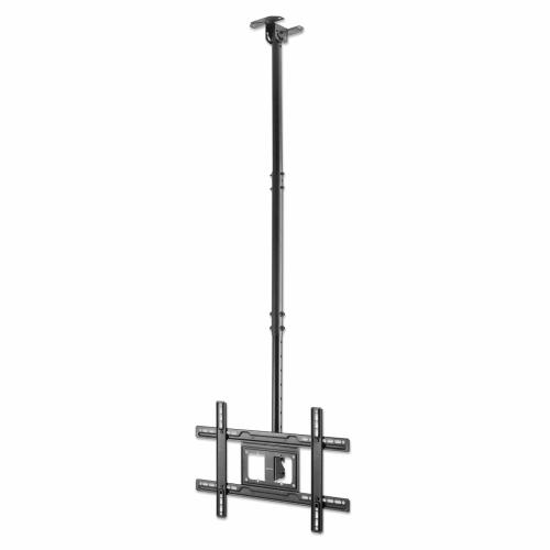 462051 Soporte de techo para TV con movimiento y ajuste de altura; para techos inclinados y planos: Soporta un televisor de 37 pulgadas a 80 pulgadas de ha -