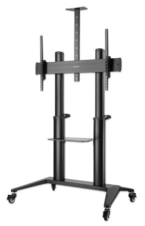 462341 Soporte de aluminio para TV de ultra alta resistencia con ruedas: Soporta una pantalla de 70 pulgadas a 120 pulgadas de hasta 140 kg (308 lbs.) - inc