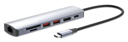 153966 Docking USB-C con lector de tarjetas - 7 en 1