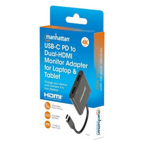 154321 CONVERTIDOR USB C HDMI 2 PUERTOS -