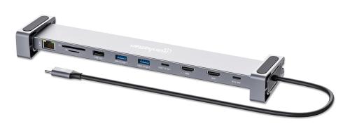 Docking Station USB-C 10 en 1 con MST (190398) MANHATTAN -