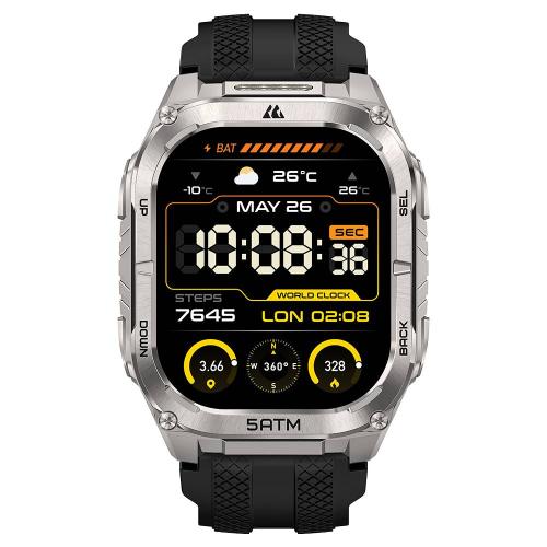 Smartwatch KOSPET KOSPET TANK M4 tmko-007 - Plata, 10 días, Resistente al agua
