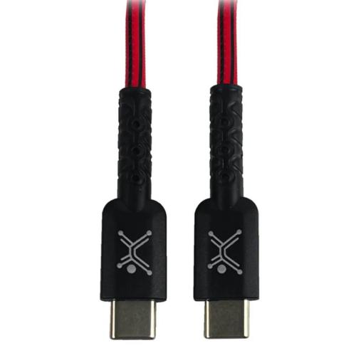 Cable USB Tipo C Carga Rápida para tu Smartphone 1mtr de Longitud Color Rojo/ Negro| PERFECT CHOICE -