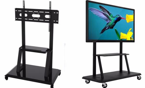 Soporte Movible Multimedia Screens JC-SUPIT - Negro, Pantallas Interactivas