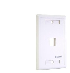 Placa de Pared Universal 1 Puerto Sin Jack ENSON ENS-FP61 - Blanco