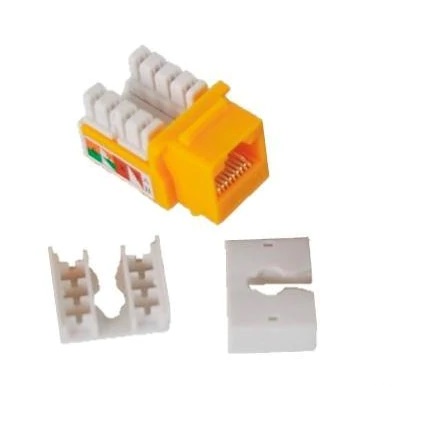 Conector Jack RJ45 Cat6 90 Grados ENSON ENS-JC6YE - Amarillo