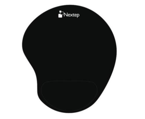 Mouse Pad Nextep NE-418C Ergonómico Gel Color Negro con almohadilla dimensiones 23 cm y 20 cm 170 gr -