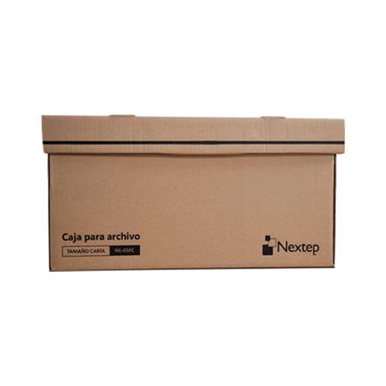 Caja para Archivo de Cartón Nextep NE-058C Tamaño carta con 12 piezas dimensiones de caja armada -