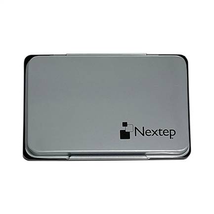 Cojín para sello Nextep NE-641U Metálico sin tinta tamaño No. 1 12.2cm x 8.4 cm  almohadilla de tela  (algodón y fieltro) -