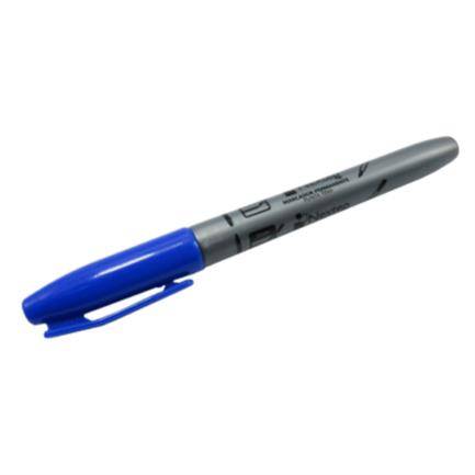Marcador Permanente Nextep NE-072 Punto Fino 2mm Color Azul con 12 piezas -