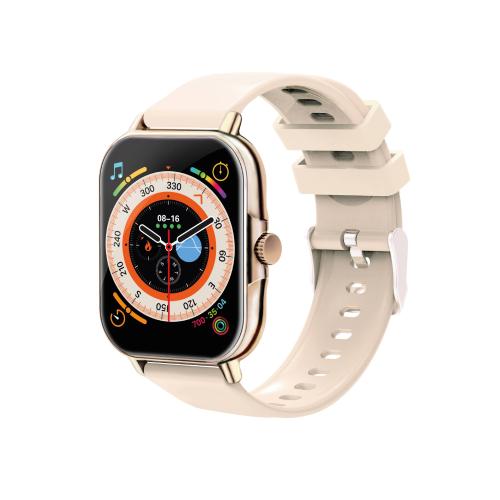 Smartwatch NECNON NSW-201 1.81 pulgadas Full Touch IP67 BT 5.0 Android/IOS Beige Dorado -