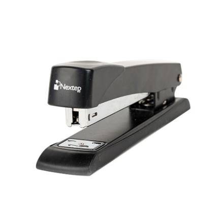 Engrapadora Nextep NE-102 Metálica Profesional Tira completa color negro sujeta 25 hojas de un solo golpe peso de 220 gr master con 72 piezas -
