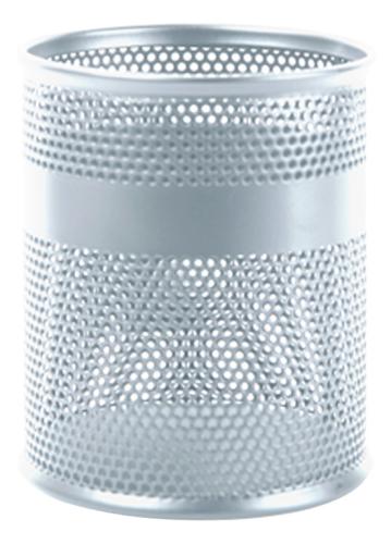 Porta lápices Nextep NE-158P mediano material malla metálica 8.5 x 10cm color plata -