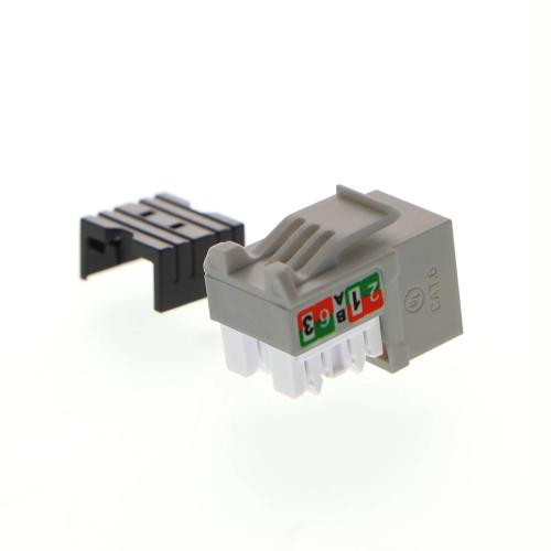 Módulo Keystone jack  RJ-45 hembra Cat.6 Sin blindaje - tipo 110, Gris PCGKJC6TYRJGR