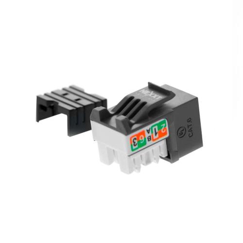 Jack NEXXT PCGKJC6TYRJBK - RJ-45, Negro, Bronce y Niquel, Cat6