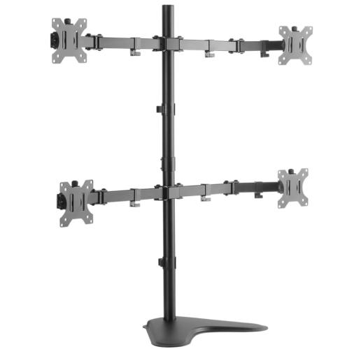 Soporte de Escritorio OVALTECH OVME-Q1332 para 4 Monitores LCD de 13 pulgadas a 32 pulgadas (Resistencia 8kgs) -